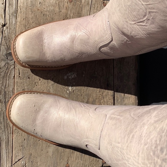 FRYE Campus 14L Rare Gray Purple Tall Western Motorcycle Moto Boots Size 10 - Picture 9 of 11